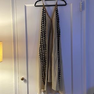 Volantis 100% hand printed silk dress